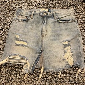 Free People Vintage denim skirt